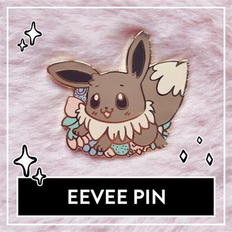 Cute Eevee Pin Pokemon Lets Go Eevee Keychain Pokemon Etsy In 2022 Pokemon Accessories