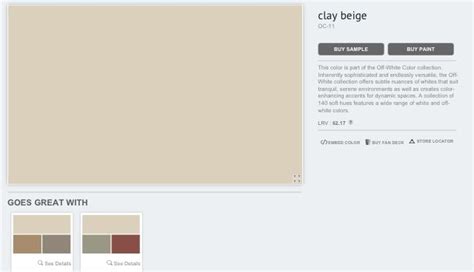 Clay Beige Oc 11 This Color Is Part Of The Off White Color Collection