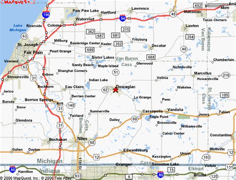 Cass County Michigan Maps