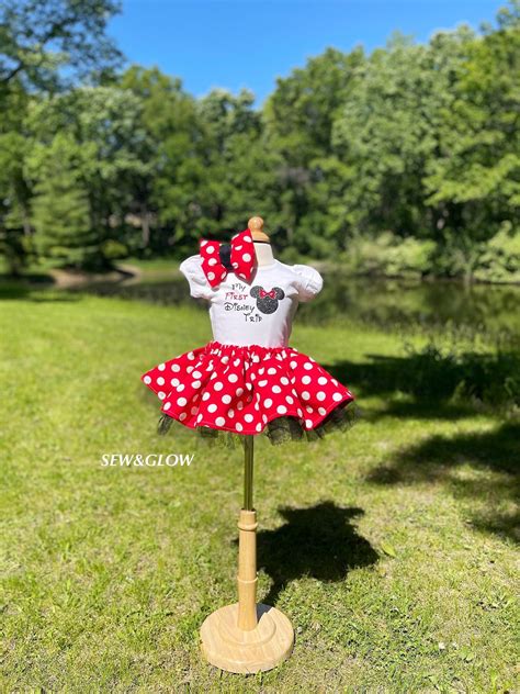 Minnie Mouse First Disney Trip Outfit Minnie Tutu Outfit Etsy