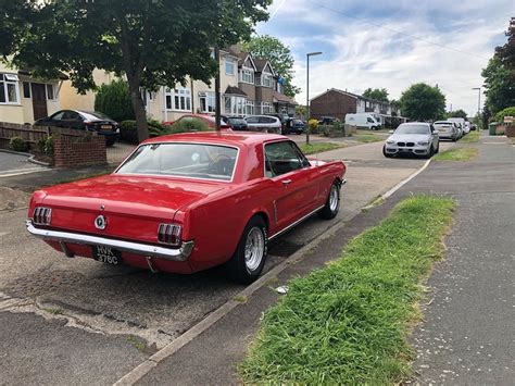 Very Tidy Looking Mustang Looks Slightly Out Of Place In Suburban