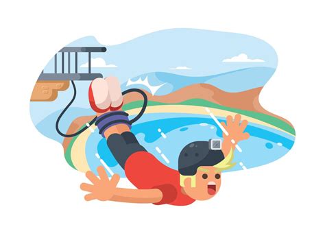 Free Bungee Jumping Illustration 156351 Vector Art At Vecteezy