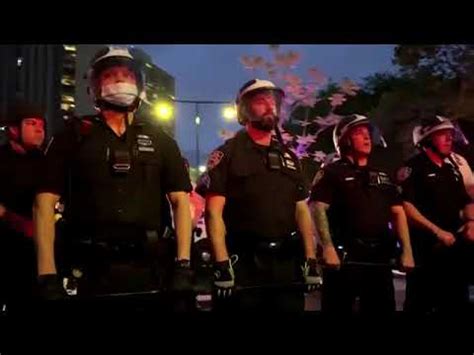 Police Push Back Protesters In New York YouTube