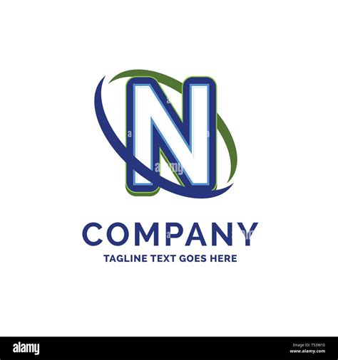 N Company Name Design Logo Template Brand Name Template Place For