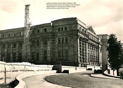 Legislative Building Rebuild Manila Philippines 1950 A Photo On