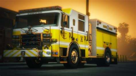 4k Paleto Bay Fire Company Rescue Engine Livery Modification Universe