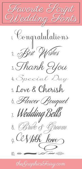 Favorite Script Wedding Fonts Fuente De Letras Diferentes Tipos De