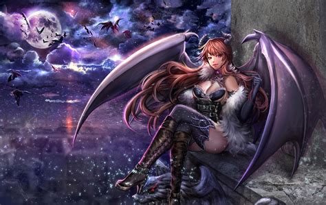 Free Download Hd Wallpaper Woman With Wings Wallpaper Anime Girls