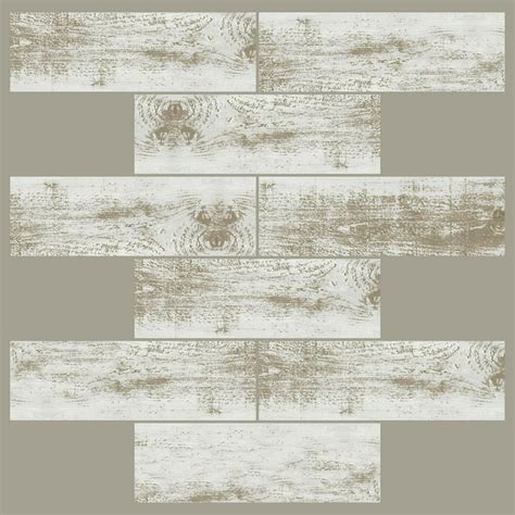 Distressed Wood Peel And Stick Kitchen Bathroom Backsplashes Subway Tiles Rv Camper 4 Sheets 10 5