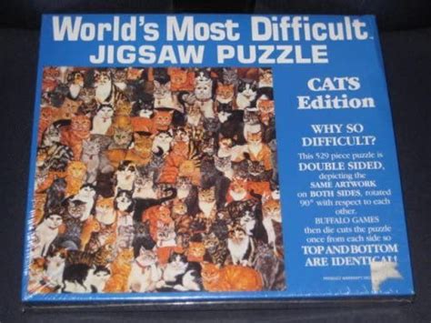 1991 Worlds Most Difficult Jigsaw Puzzle Cats Edition
