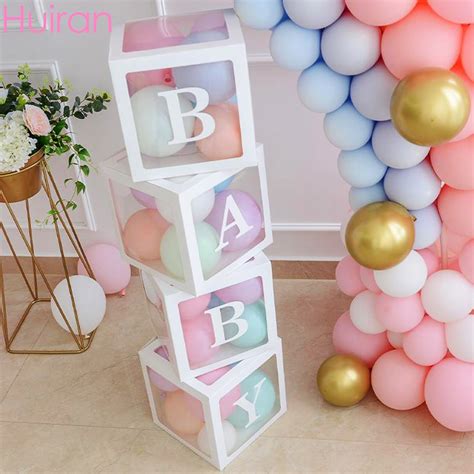 Happy anniversary alphabet letter with led cotton balls decoration on wooden background. DIY Alphabet Transparent Balloon Box Boy Girl Happy ...
