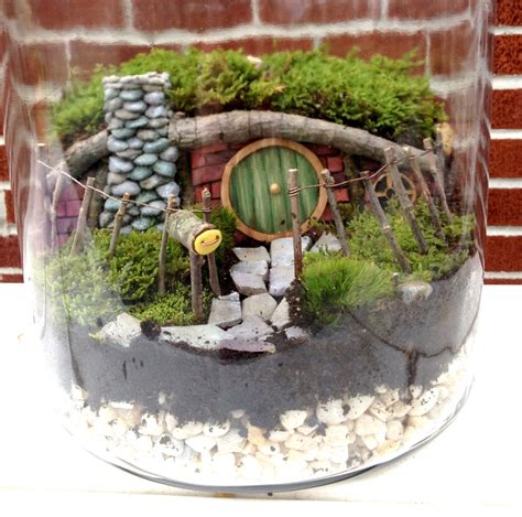 Hobbit House Fairy Garden Or Terrarium Set Handmade