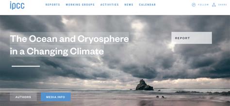 The Ipcc New Special Report The Ocean And Cryosphere In A Changing