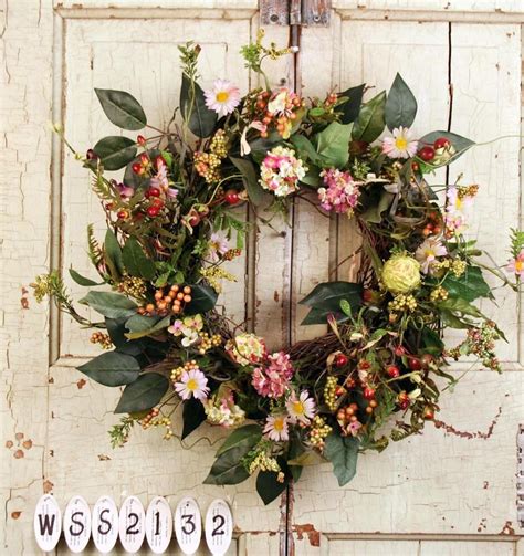 Unique Garden Silk Wreath Artificial Wreaths For Front