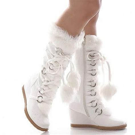 36 Perfect Shoes For Winter Wedding White Fur Boots Winter Wedding Shoes Winter Wedding Boots