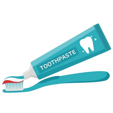 Vector Objeto Aislado Ilustración Cuidado Dental Oral Cepillo De