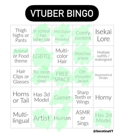 mitzino 🪴🍃vtuber🍃🪴 on twitter i cant believe i mangaged to not get a bingo 🥲💕 try it out did