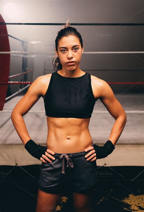 Confident Relaxed Female Boxer With A Toned Body By Jacob Lund