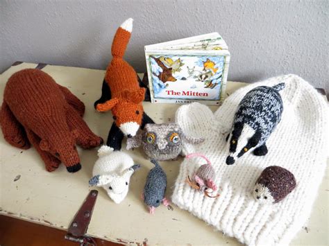 Here is a free printable that goes along with the classic story of the mitten by jan brett. Hand-Knit Story Props for The Mitten by Jan Brett (pattern ...