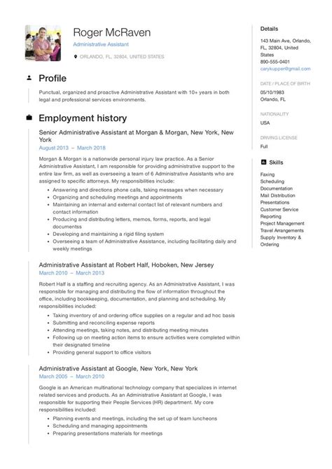 Administrative assistant responsibilities include making travel and meeting arrangements, preparing reports and maintaining appropriate filing systems. Free Administrative Assistant Resume Sample, Template, E ...