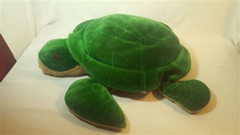 Huge Pier 1 Imports Giant Turtle Green Plush Stuffed Animal 31