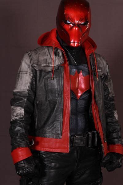 Mens Red Hood Leather Jacket In 2021 Red Hood Cosplay Red Hood Red
