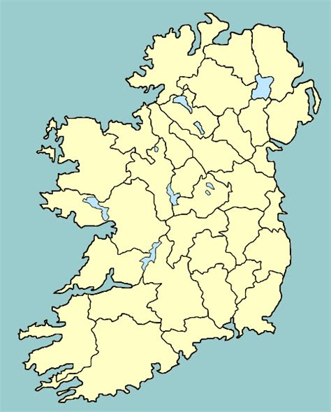 Best Templates Blank Map Of Ireland Counties