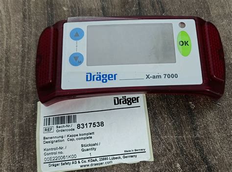 Drager X Am 7000 Multi Gas Detector Opration Panel Unit 8317538 Model