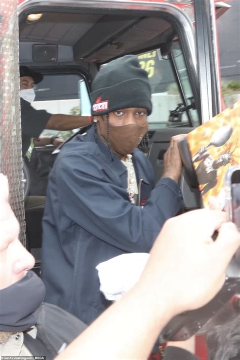 Travis Scott Draws A Massive Crowd Amid Promotional Event For His New