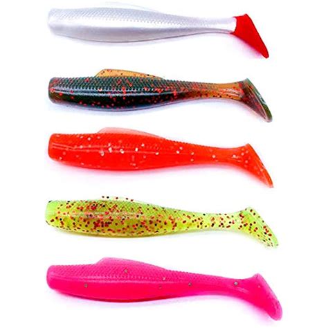 Saltwater Sea Soft Plastics Minnow 3 Inch Paddle Tail Swimbaits Fishing