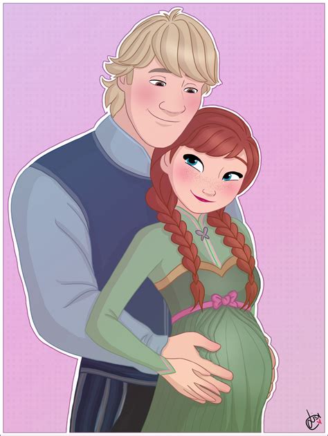 Anna Pregnant And Her True Love Kristoff Frozen Anna