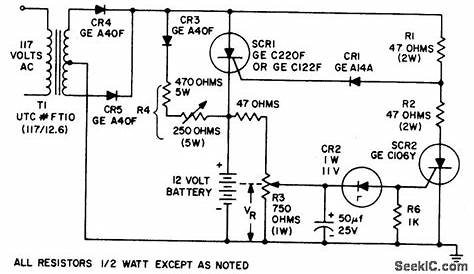 12v charge controller circuit diagram