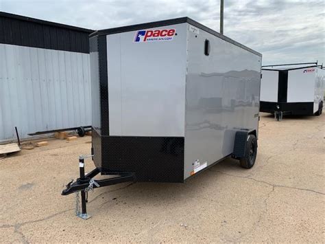 2021 Pace American 6x12 Silverblackout Enclosed Cargo Trailer For Sale