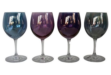 Iridescent Wine Glasses Set Of 4 Wine Culture Glass Wine