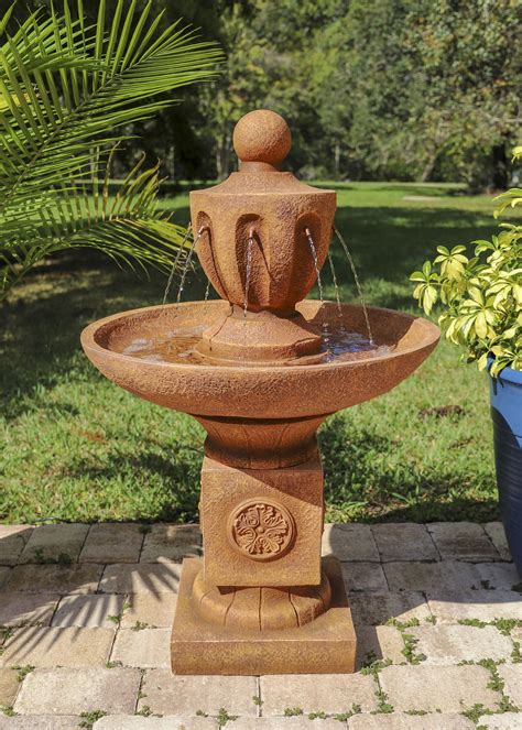 Kenroy Home Classic Urn Tiered Outdoor Fountain