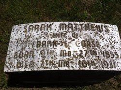 Sarah Hopkins Matthews Corse Homenaje De Find A Grave
