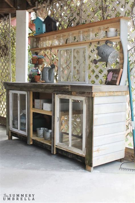 12 Diy Potting Benches With Farmhouse Style Making It In The Mountains