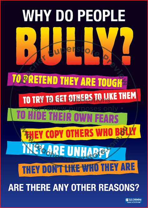 Bullying Posters Ric Publications Educational Resources And