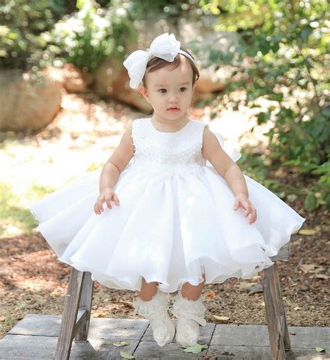 Stunning Big Bow Back Flower Girl Dress White Sleeveless Crystal Beaded