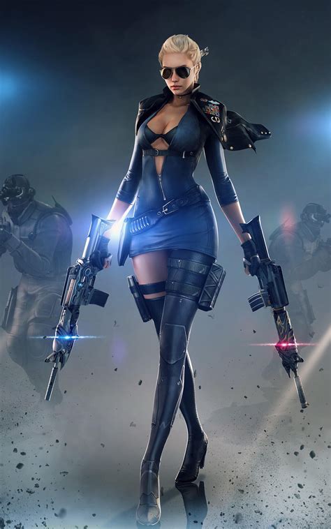 The game offers several characters with unique abilities this is why choosing the right guns and the right character is necessary. Wallpaper : digital art, gun, video games, women, anime ...