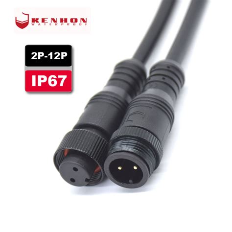 6 Pin Way Waterproof Electrical Wire Connector Plug