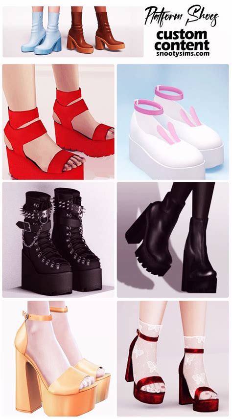 Sims 4 Platform Shoes Youll Fall In Love With Sims 4 Clothing Sims