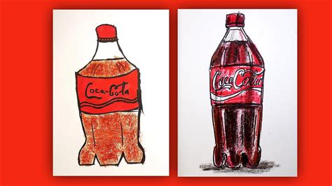 how to draw a bottle of coca cola youtube