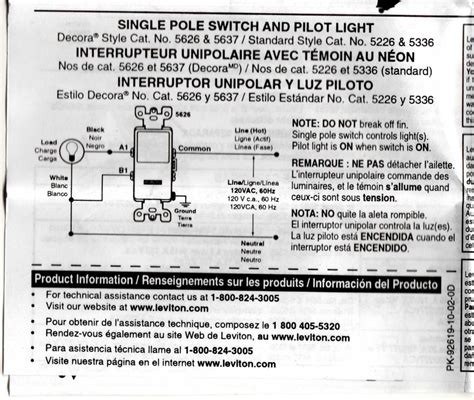Leviton Single Pole Switch Pilot Light Wiring Diagram Wiring Diagram