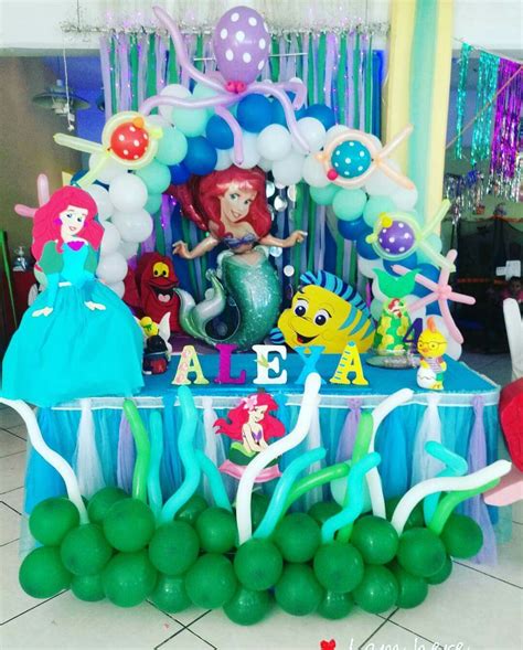 Decoración Temática De La Sirenita Hacemos Tu Fiesta Realidad Desde 4… Mermaid Birthday