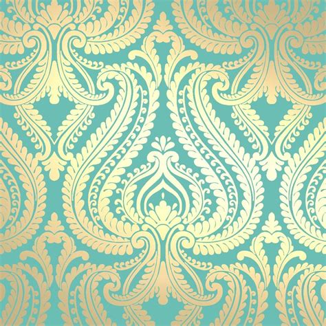 I Love Wallpaper Shimmer Damask Metallic Designer