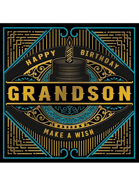 Maybe you would like to learn more about one of these? Woodmansterne Happy Birthday Grandson Card at John Lewis ...