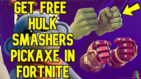 How To Get Get Free Hulk Smashers Pickaxe And Link Accounts In Fortnite