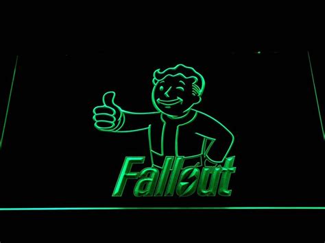 Fallout Vault Boy Led Neon Sign Home Decor Crafts Other Collectible