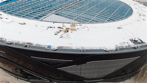 Allegiant Stadium Roof Open Raiders Juiced To Show Off Allegiant